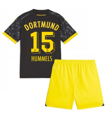 Borussia Dortmund Mats Hummels #15 babykläder Bortatröja barn 2023-24 Korta ärmar (+ Korta byxor)